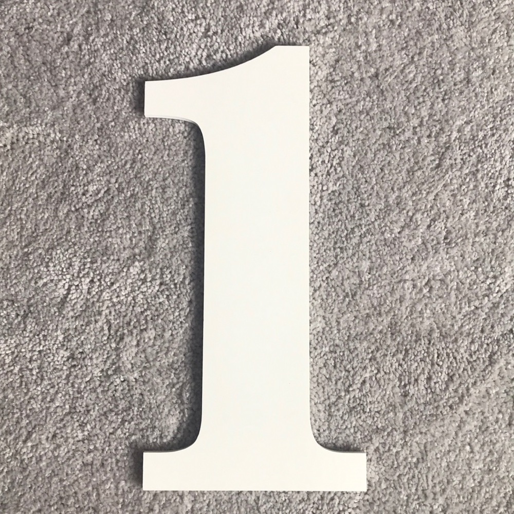 1st Birthday Number One Photo Prop
